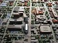 This shows Graduate House (two up on the left) the new school with the silver walkway to Krannert, and the parking garage which replaced Pierce Street Station... a moment of silence please.